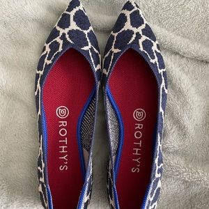 Rothy’s Indigo Giraffe Points Like New